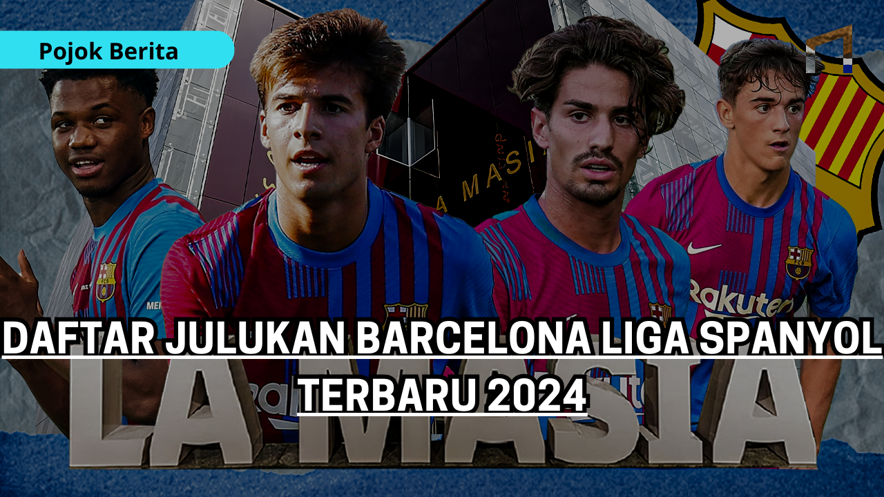 Daftar Julukan Barcelona Liga Spanyol Terbaru 2024
