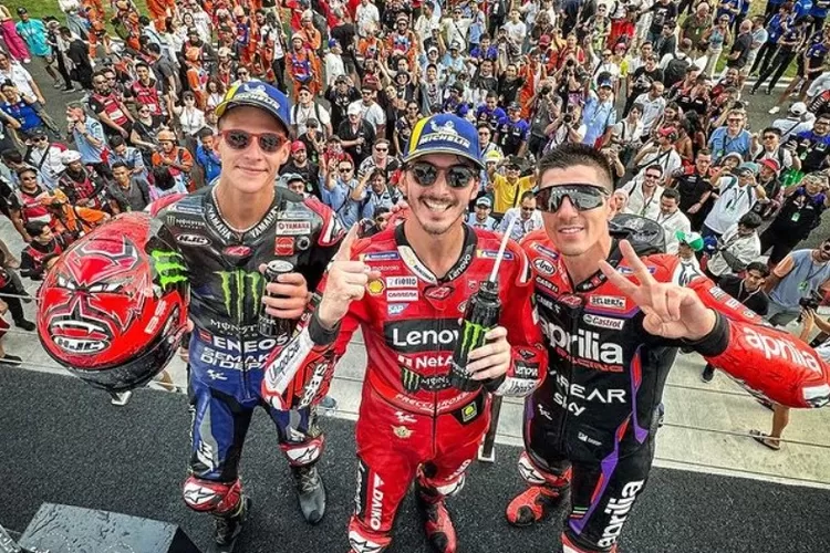 Hasil Race MotoGP Mandalika 2023: Francesco Bagnaia Sabet Juara, Jorge Martin Terjatuh  , Terupdate